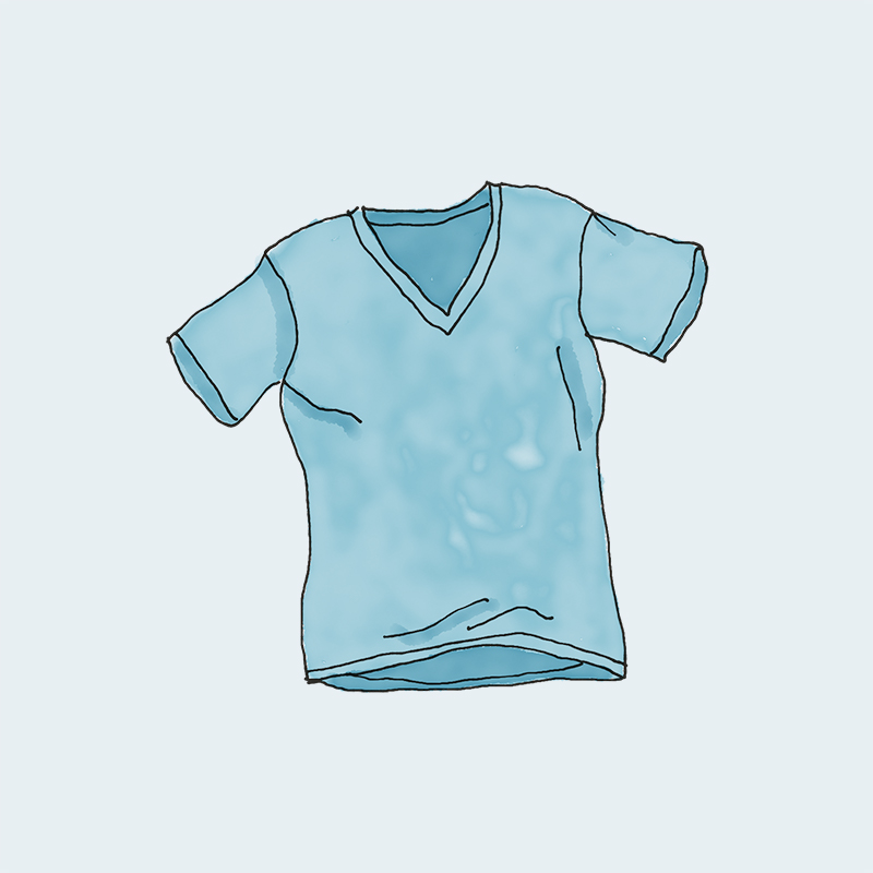 Teal v neck t shirt sale